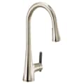 Moen Sinema Polished Nickel One-Handle Pulldown Kitchen Faucet S7235EVNL